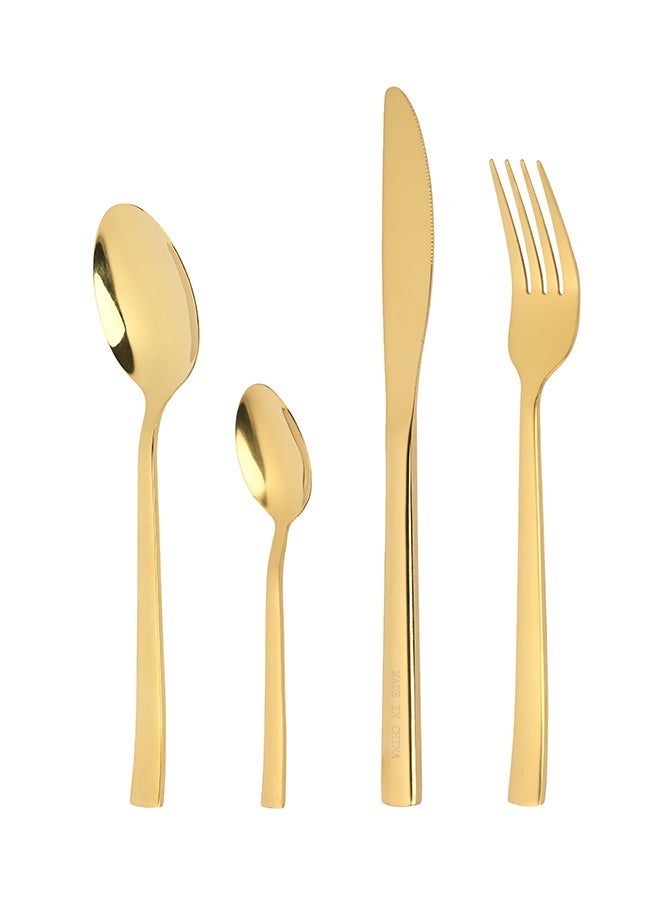 Ollieroo 24 Pieces Durable and Stylish Cutlery Set  for Comfort and Stylish Table Settings Gold - Image 5